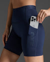 Form Stash Hi-rise Bike Short With Pockets - MIDNIGHT/MIDNIGHT