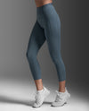 Form Stash Hi-Rise Compression 7/8 Tights - DARK SAGE/DARK SAGE