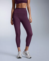 Form Stash Hi-Rise Compression 7/8 Tights, Sangria/Sangria