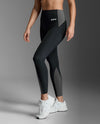 Contour Hi-Rise Compression Tights - Black/Black