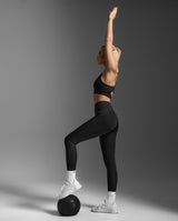 Bio Nylon Hi-Rise Compression Tights, Black/Black