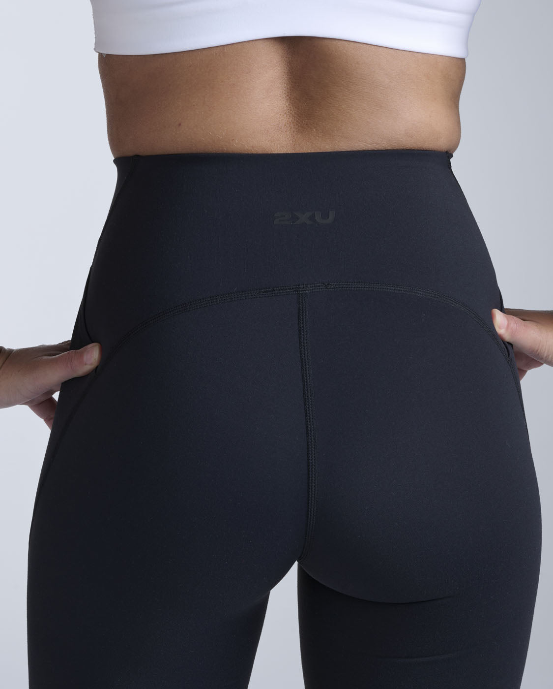 Flex Hi-Rise Compression Tights, Black/Black