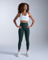 Flex Hi-Rise Compression 7/8 Tights, Ever Green/Ever Green