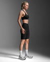 Light Speed React Hi-Rise Compression Shorts - BLACK/ BLACK REFLECTIVE