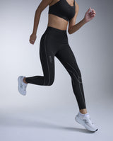 Light Speed Kinesis Hi-Rise Compression Tights, Black/Black