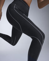 Light Speed Kinesis Hi-Rise Compression Tights, Black/Black
