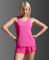 Light Speed Tech Singlet - FUCHSIA/FUCHSIA REFLECTIVE