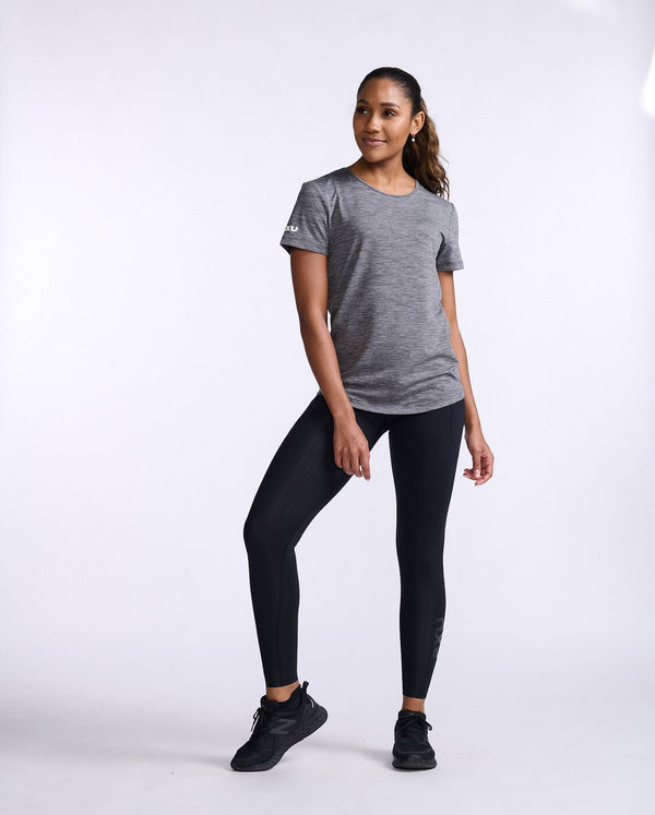 Motion Tee, Harbor Mist/White