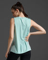 Motion Sport Mesh Tank - Aqua/White