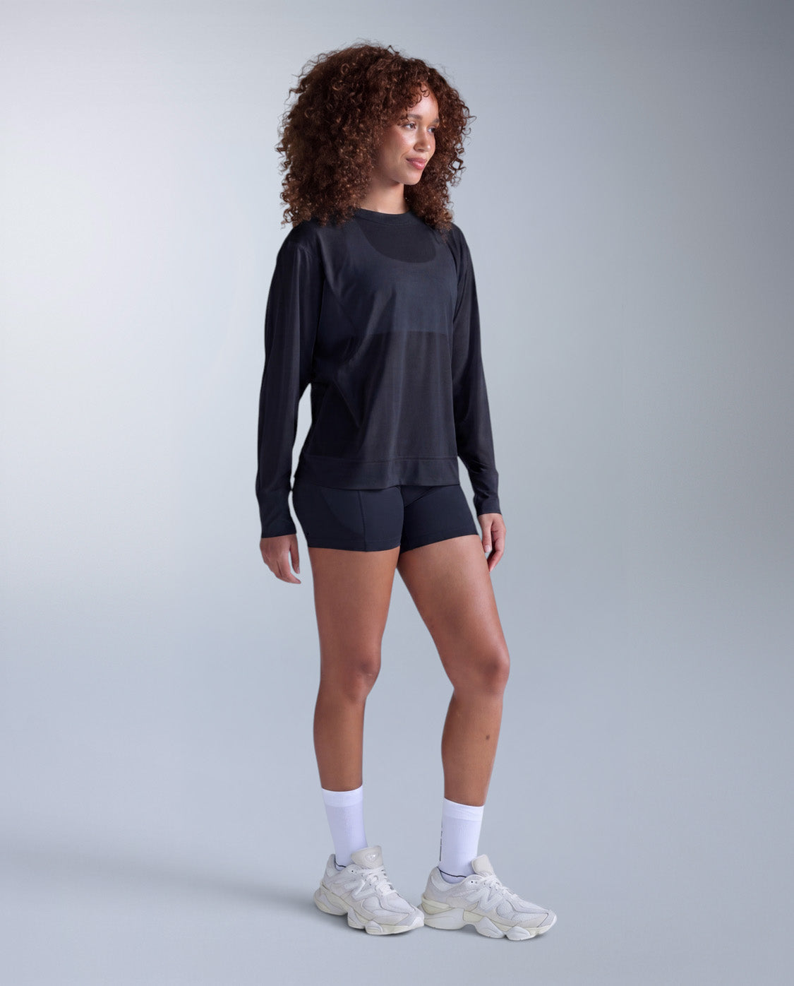 ReLight Long Sleeve, Black/White