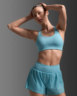 Aero Mesh Medium Impact Bra, Retro Blue/Retro Blue Reflective