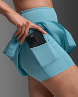 Aero Hi-Rise 2-In-1 3 Inch Shorts, Retro Blue/Retro Blue Reflective