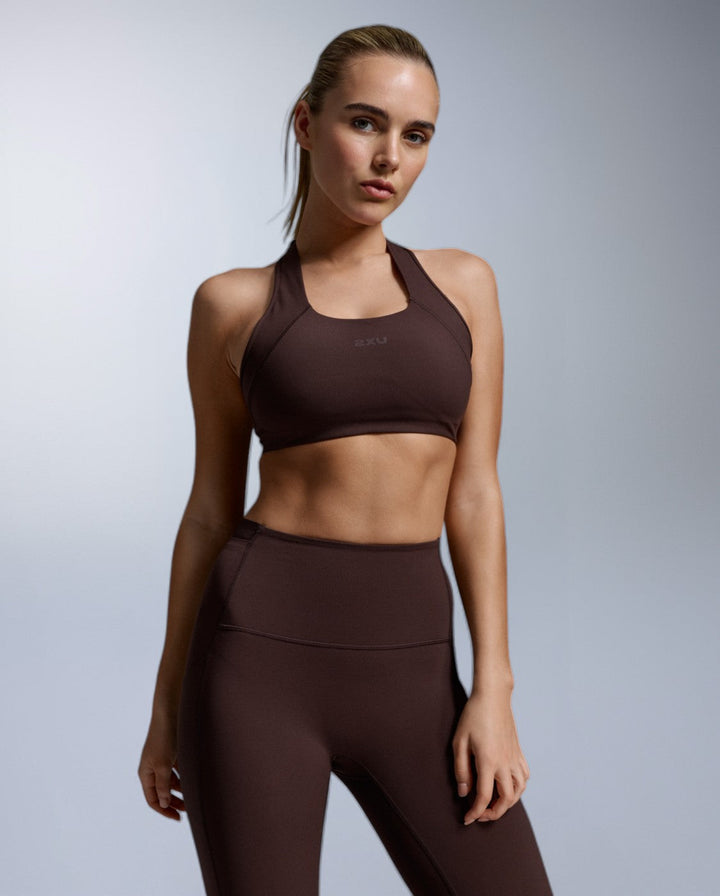 Form Racerback Medium Impact Bra, Bark/Bark