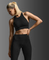 Bio Nylon Longline Bra - BLACK/BLACK