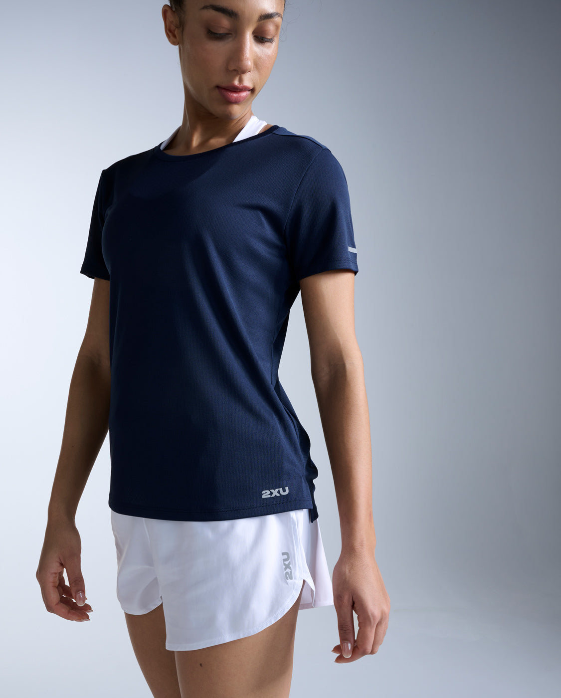 Aero Tee, Midnight/Silver Reflective