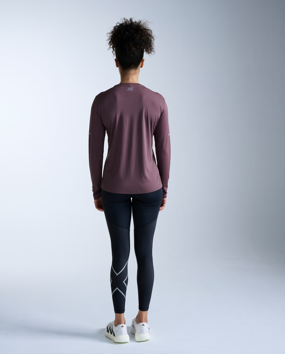 Aero Long Sleeve, Currant/Silver Reflective