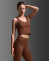 Fluid Longline Bra - SEPIA/SEPIA