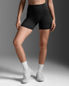 Fluid Hi-Rise 5 Inch Shorts - BLACK/BLACK