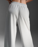 Wonderluxe Sand Washed Wide Leg Pants, Harbor Mist/White