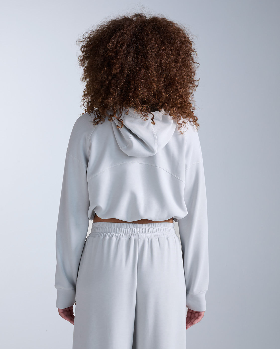 Wonderluxe Sand Washed Hoodie, Harbor Mist/White