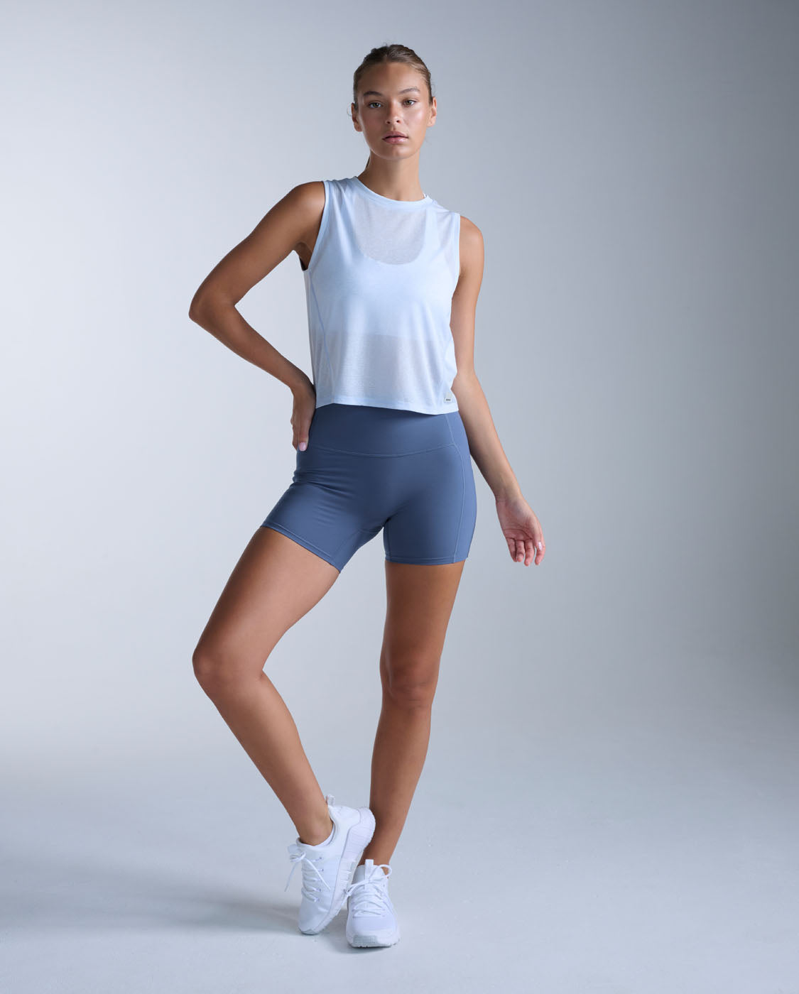 Relight Crop Tank, Halogen/White