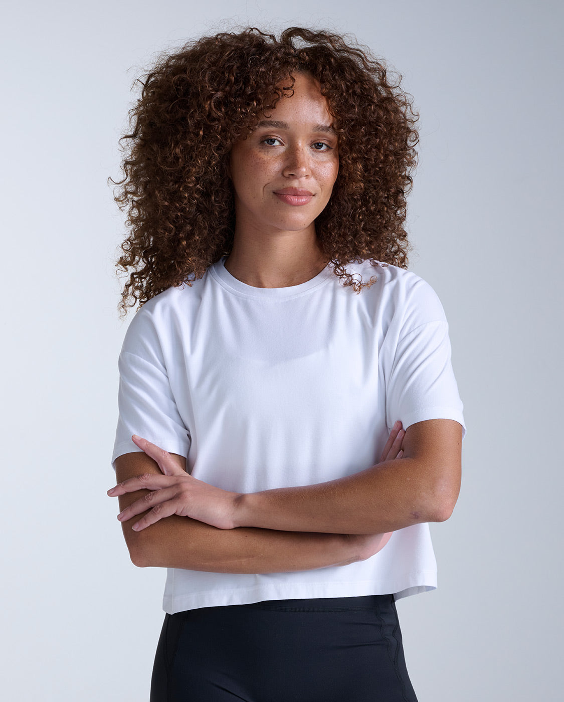 Form Soft Jersey Relaxed Tee, White/White
