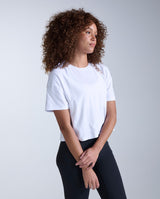 Form Soft Jersey Relaxed Tee, White/White