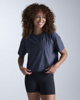 Form Soft Jersey Relaxed Tee, India Ink/White
