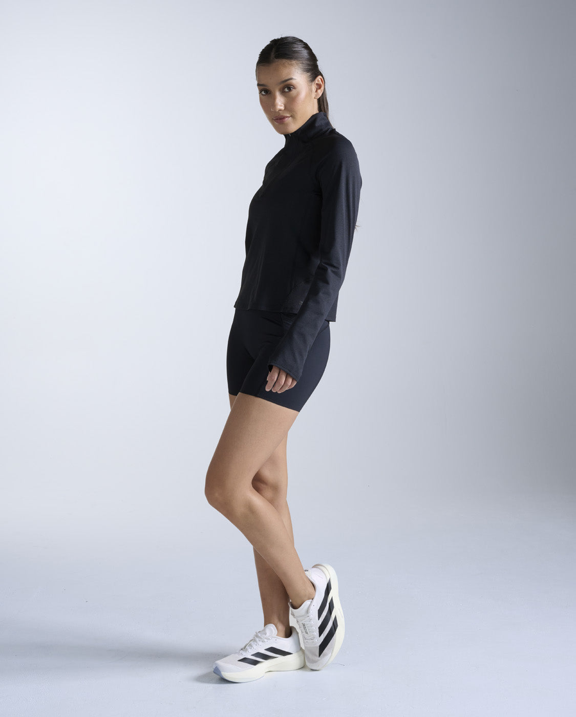 Aero Trail 1/2 Zip, Black/ Black Reflective