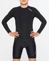 CORE YOUTH COMPRESSION LONG SLEEVE - BLACK/SILVER