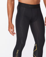 Force Compression Tights, Black/Gold