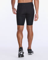 Aero Vent Compression Shorts, Black/Silver Reflective