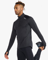 Ignition 1/4 Zip, Black/Silver Reflective