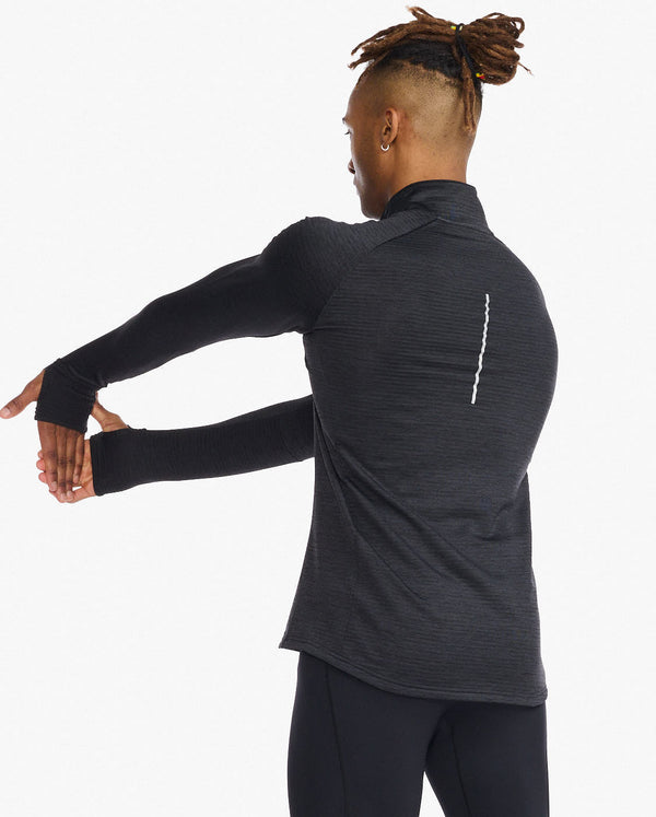 Ignition 1/4 Zip, Black/Silver Reflective