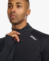 Ignition 1/4 Zip, Black/Silver Reflective