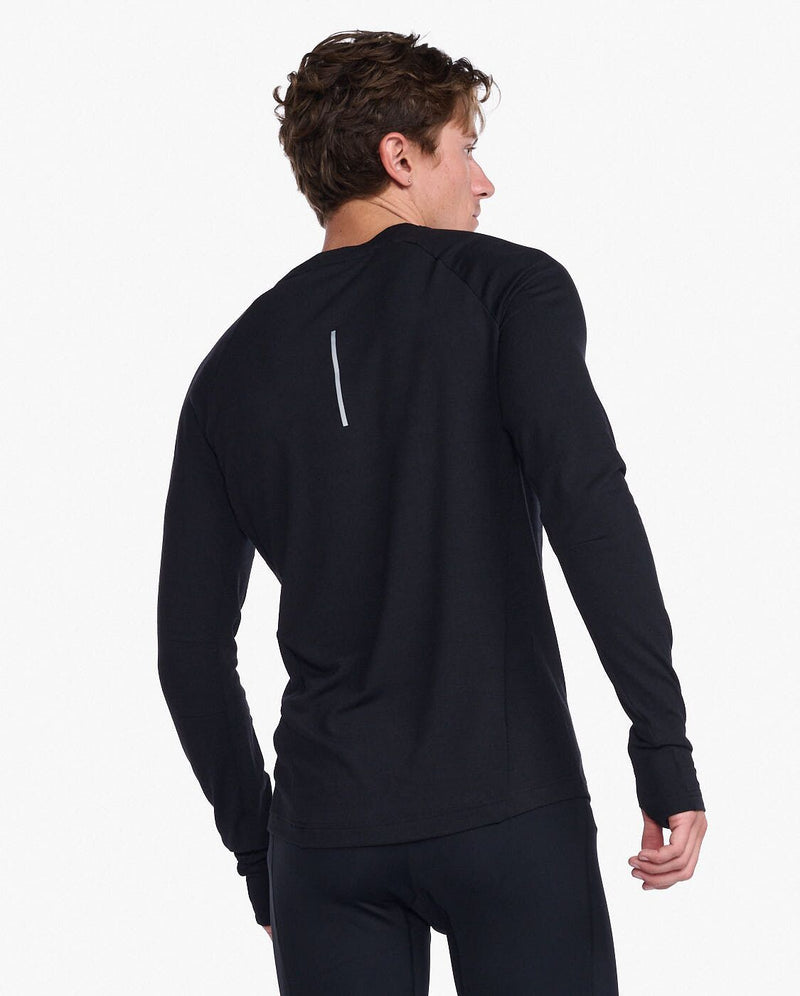 Ignition Base Layer Long Sleeve, Black/Silver Reflective