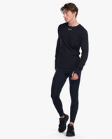Ignition Base Layer Long Sleeve, Black/Silver Reflective