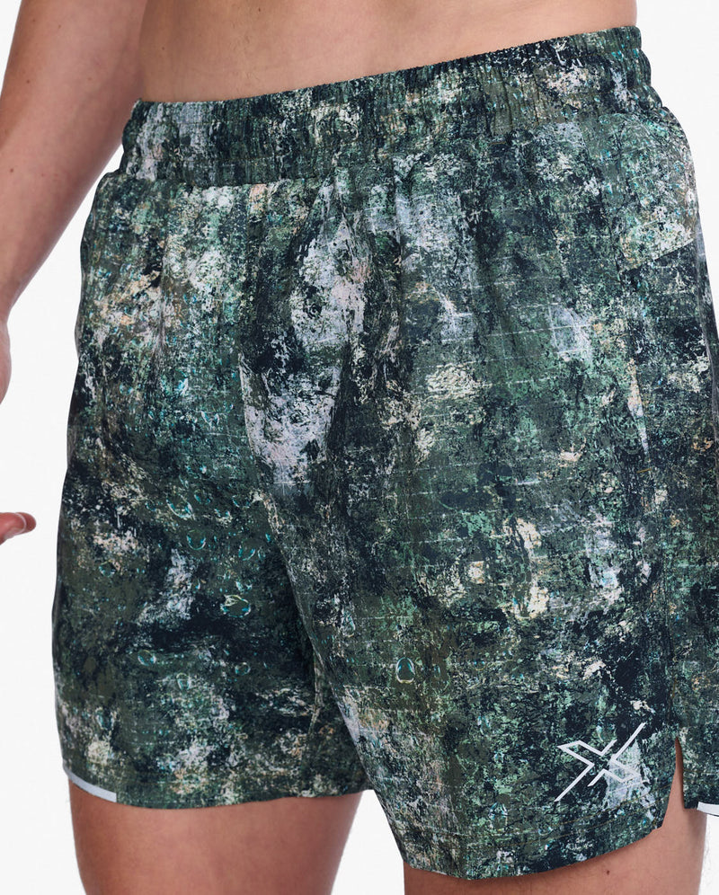Aero 5 Inch Shorts
 
 , Trailscape Moss/silver Reflective