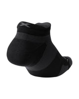 Vectr Light Cushion No Show Compression Socks, Black/Titanium