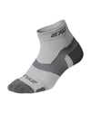 VECTR MERINO LIGHT CUSHION 1/4 CREW SOCKS - GREY/GREY