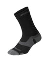 Vectr Merino Light Cushion Crew Socks - BLACK/TITANIUM