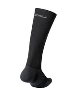 Vectr Light Cushion Full Length Compression Socks, Black/Titanium