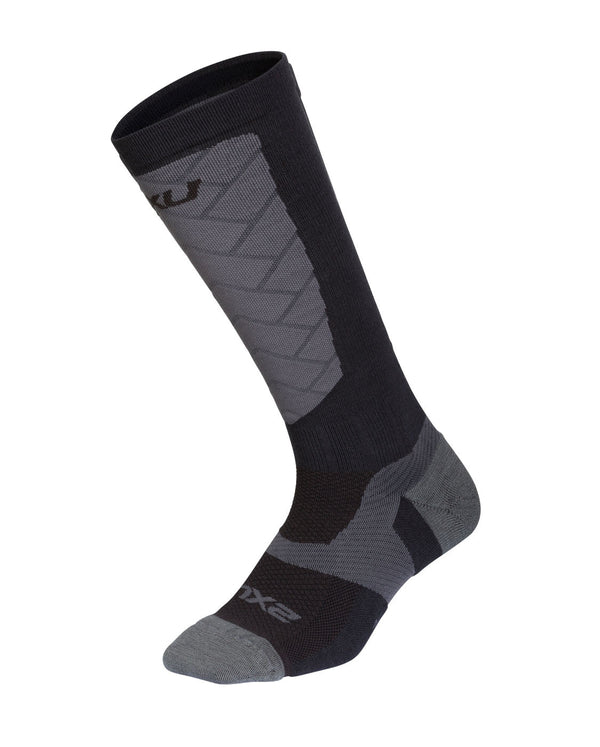 Vectr Alpine Knee Length Compression Socks, Black/Titanium