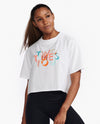 FORM CROP TEE - WHITE/TWO TIMES YOU