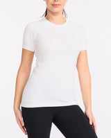 Motion Tech Tee, White/Harbor Mist